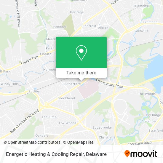 Energetic Heating & Cooling Repair map