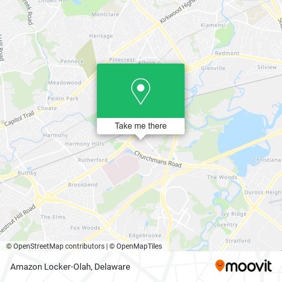 Amazon Locker-Olah map