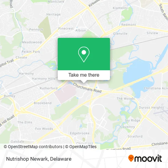 Nutrishop Newark map