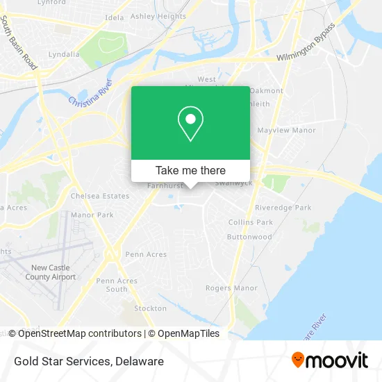 Gold Star Services map