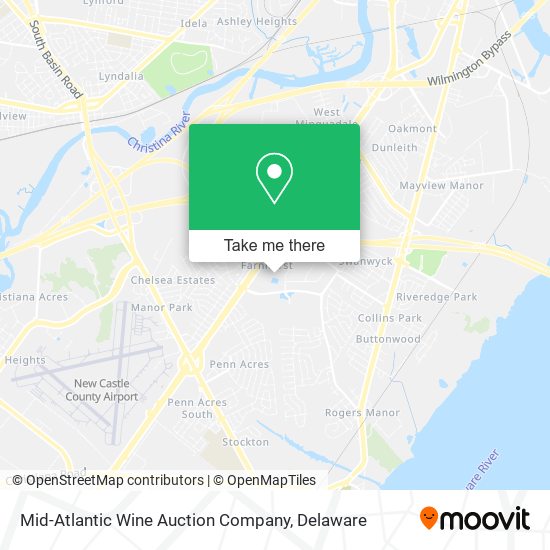 Mapa de Mid-Atlantic Wine Auction Company