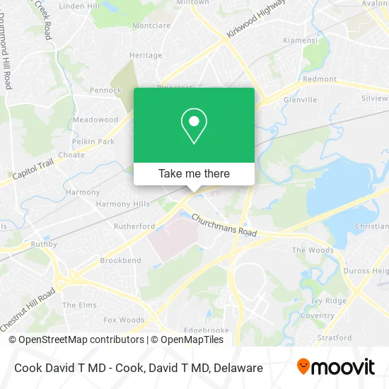 Cook David T MD - Cook, David T MD map