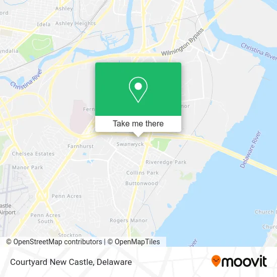 Courtyard New Castle map