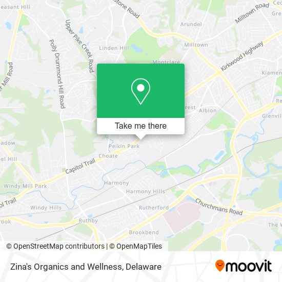 Zina's Organics and Wellness map