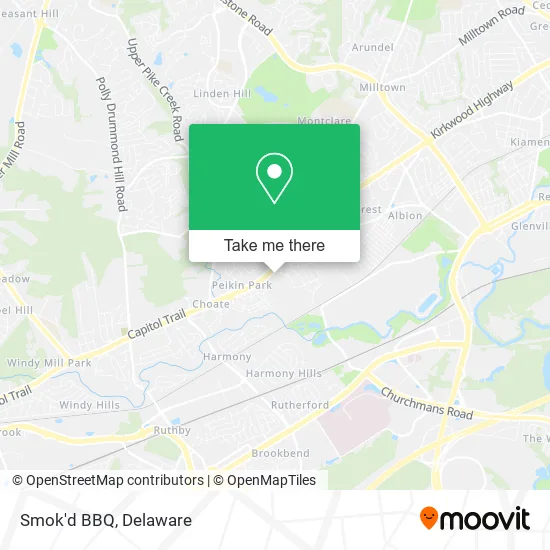 Smok'd BBQ map
