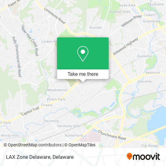 LAX Zone Delaware map