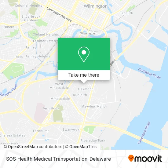 SOS-Health Medical Transportation map