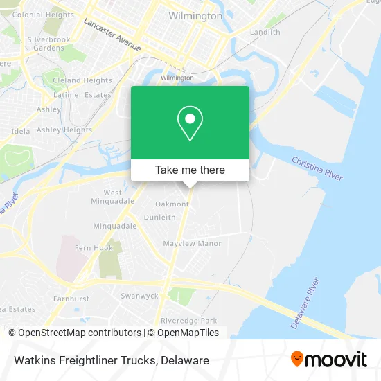 Watkins Freightliner Trucks map