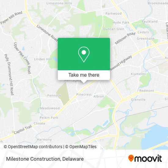 Milestone Construction map