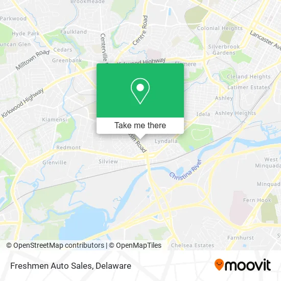 Freshmen Auto Sales map