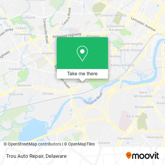Trou Auto Repair map
