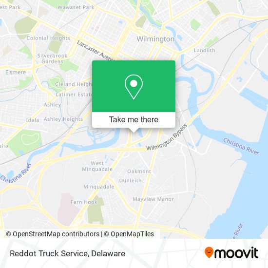 Reddot Truck Service map