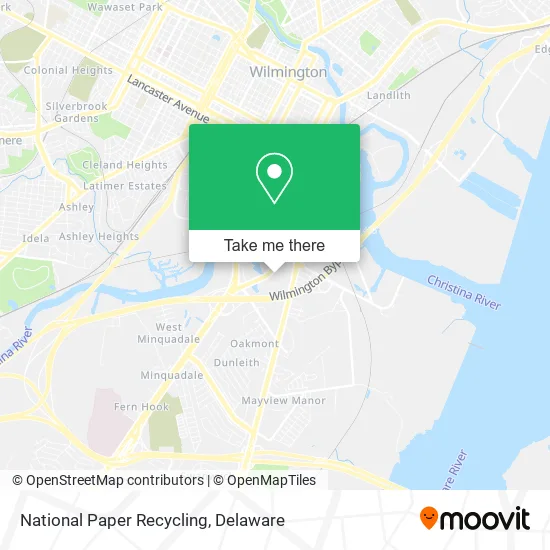 National Paper Recycling map
