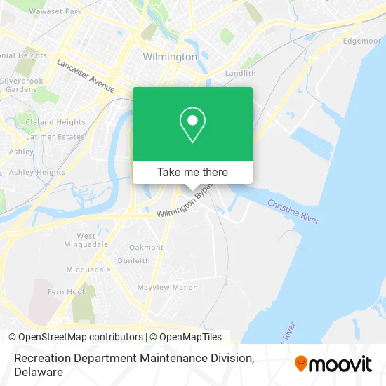 Recreation Department Maintenance Division map