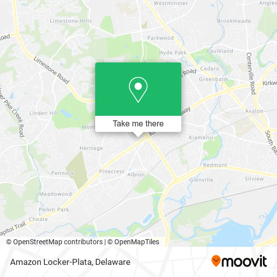 Mapa de Amazon Locker-Plata