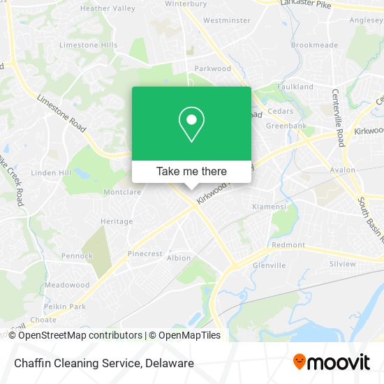 Mapa de Chaffin Cleaning Service