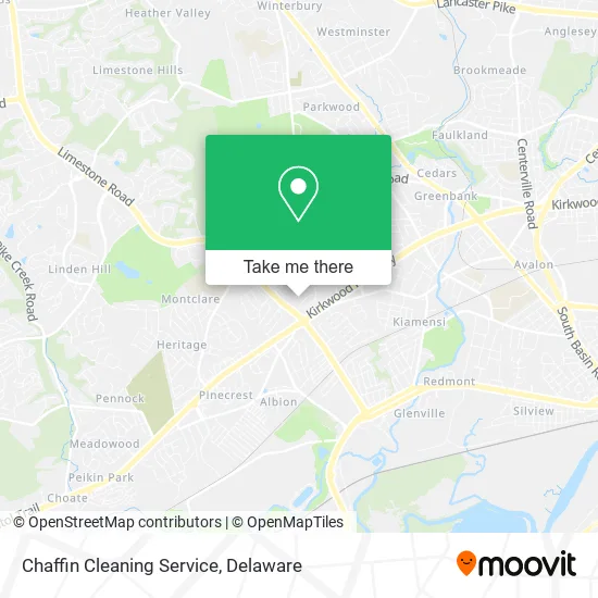 Chaffin Cleaning Service map