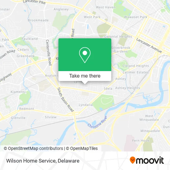 Wilson Home Service map