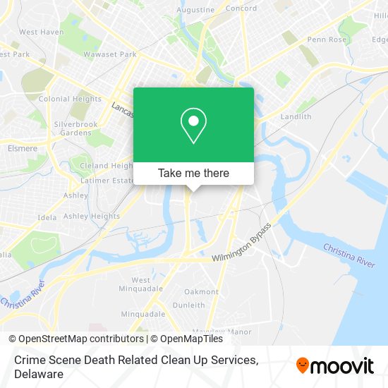 Crime Scene Death Related Clean Up Services map