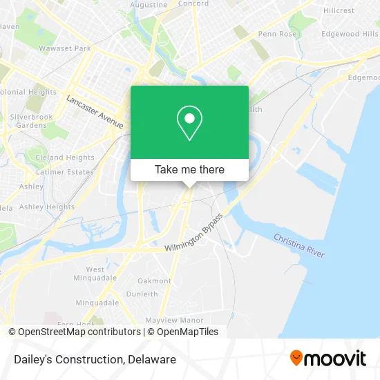 Dailey's Construction map