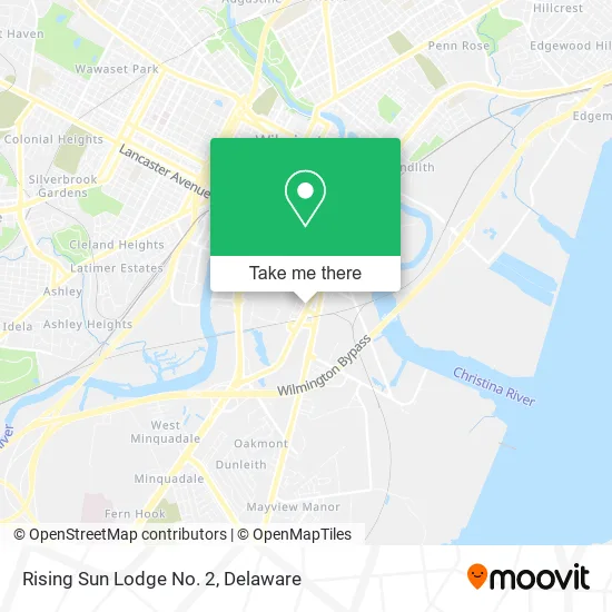 Rising Sun Lodge No. 2 map