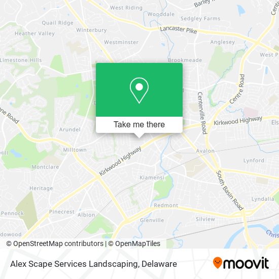 Alex Scape Services Landscaping map