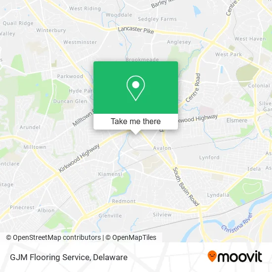 GJM Flooring Service map