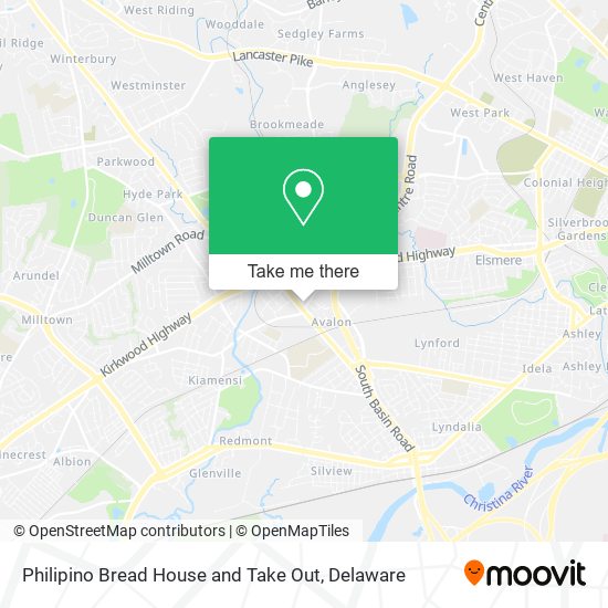Philipino Bread House and Take Out map