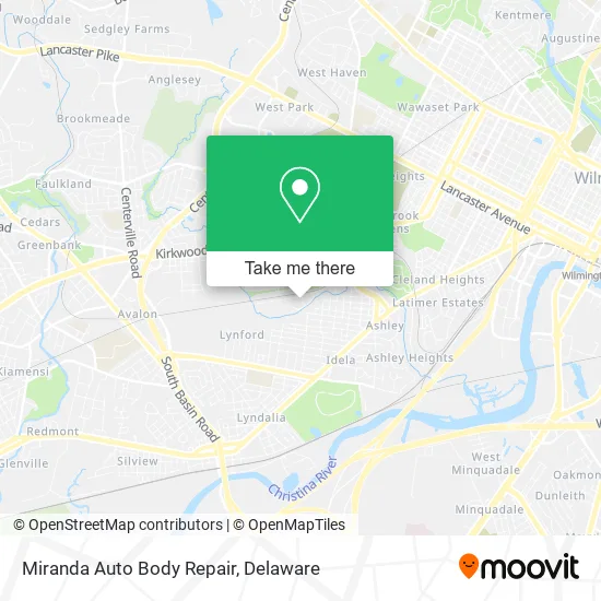 Miranda Auto Body Repair map