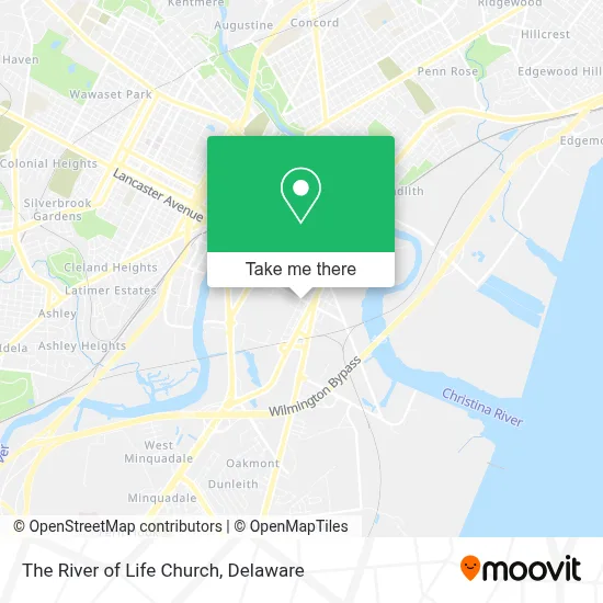 The River of Life Church map