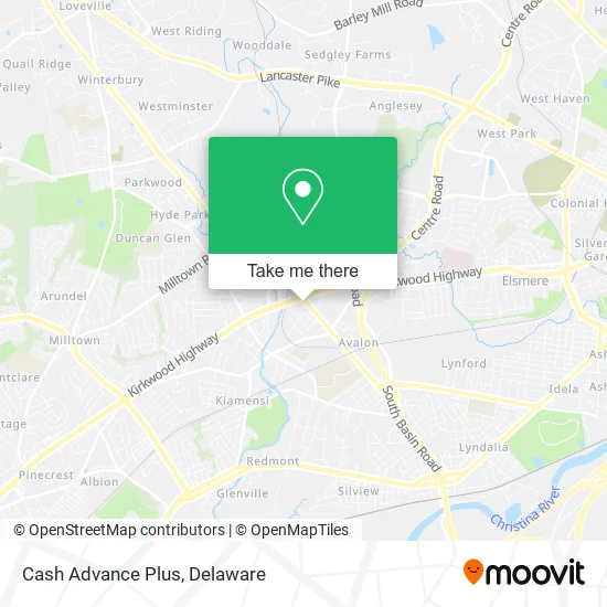 Cash Advance Plus map