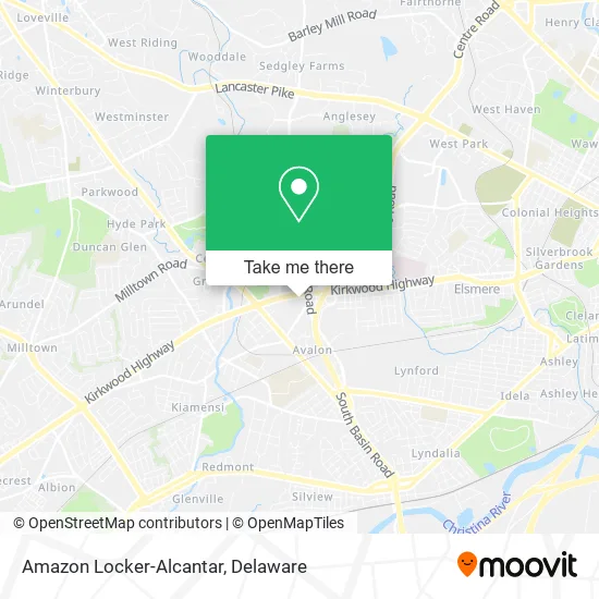 Amazon Locker-Alcantar map