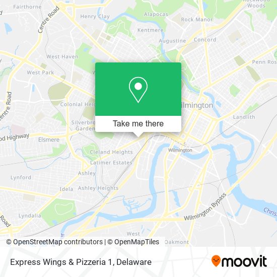 Express Wings & Pizzeria 1 map