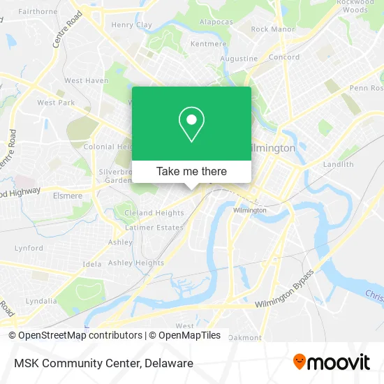 MSK Community Center map