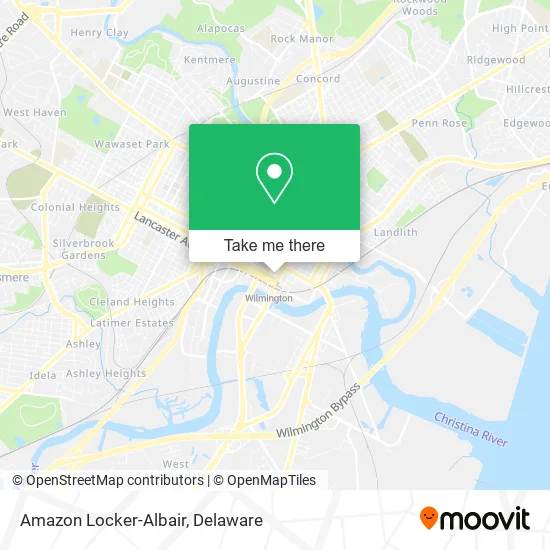 Mapa de Amazon Locker-Albair