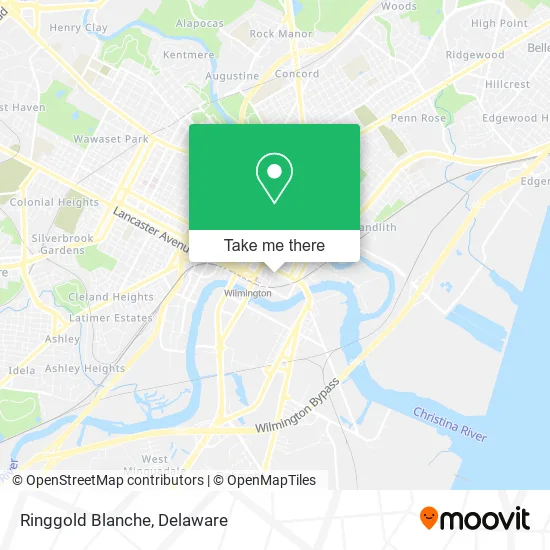 Ringgold Blanche map