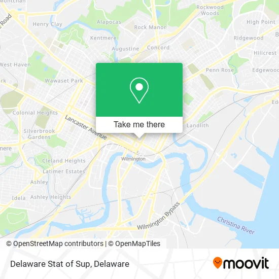 Delaware Stat of Sup map