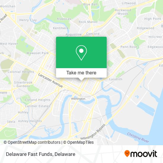 Mapa de Delaware Fast Funds