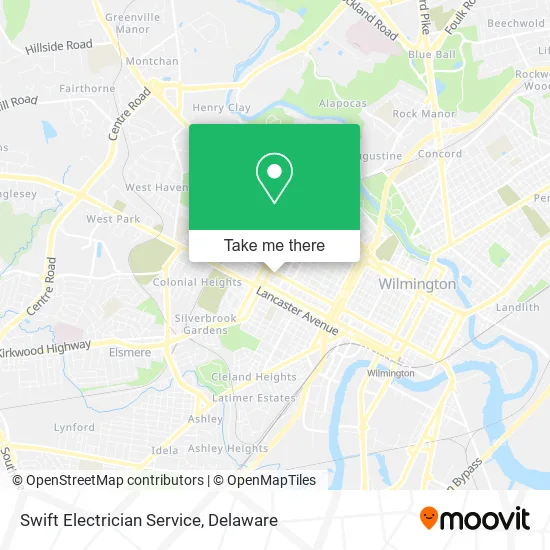 Swift Electrician Service map