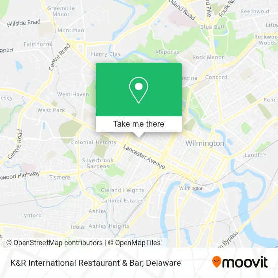 K&R International Restaurant & Bar map
