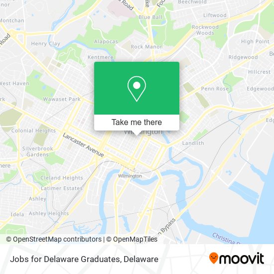 Jobs for Delaware Graduates map