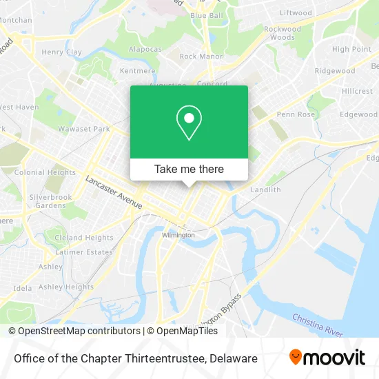 Office of the Chapter Thirteentrustee map