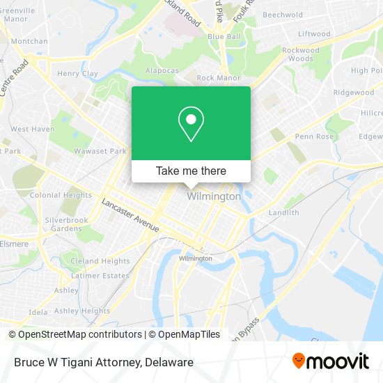 Mapa de Bruce W Tigani Attorney