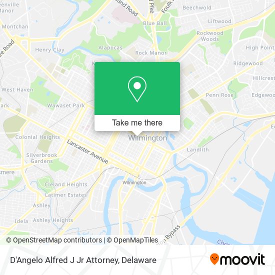 D'Angelo Alfred J Jr Attorney map