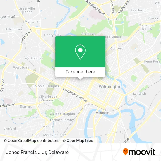 Jones Francis J Jr map