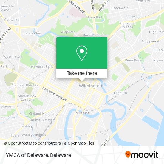 YMCA of Delaware map