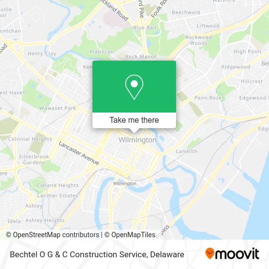 Bechtel O G & C Construction Service map