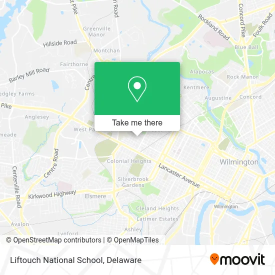 Liftouch National School map
