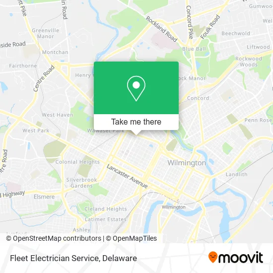 Fleet Electrician Service map