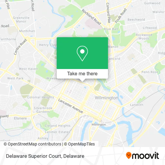 Delaware Superior Court map